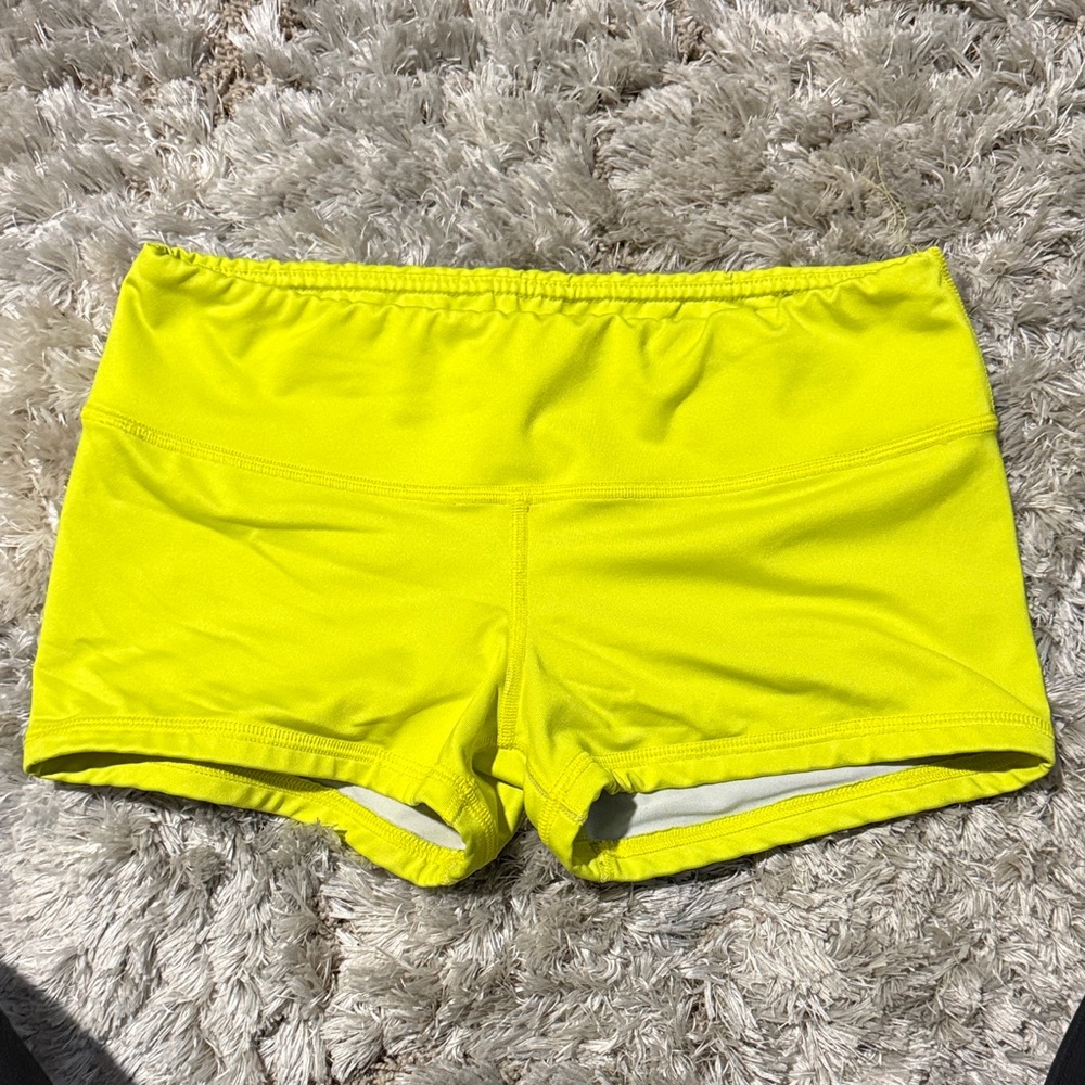 Fleo Neon Yellow Athletic Shorts